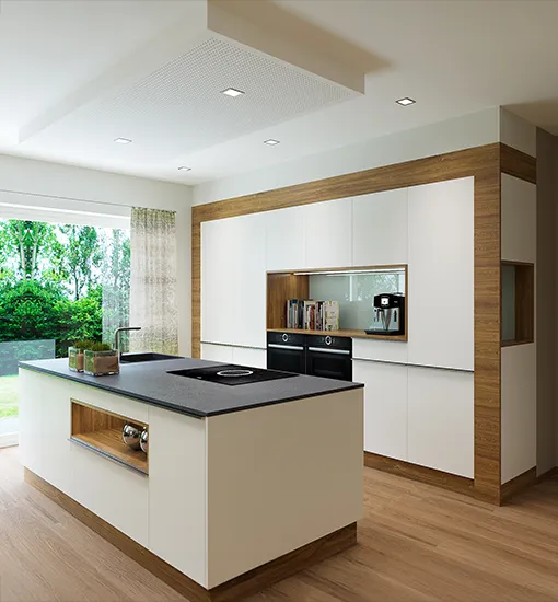 Beispielküche klein weiß